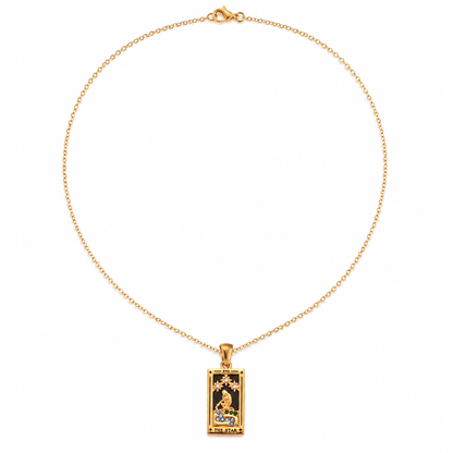 Arcana Tarot Necklace on a pure white background