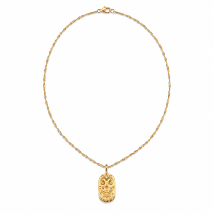 Astria Zodiac Necklace on a pure white background
