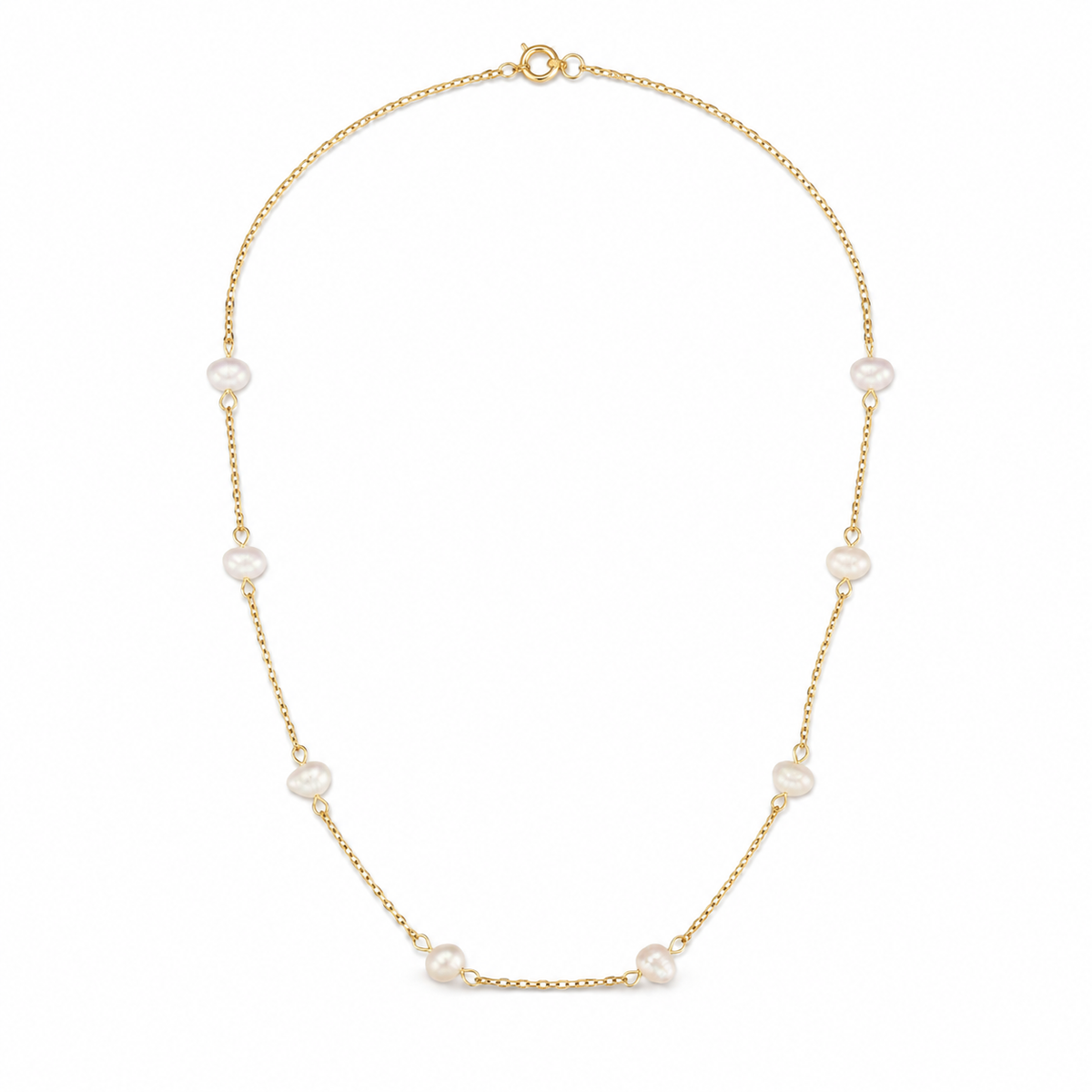 Maribel Baroque Pearl Necklace on a pure white background