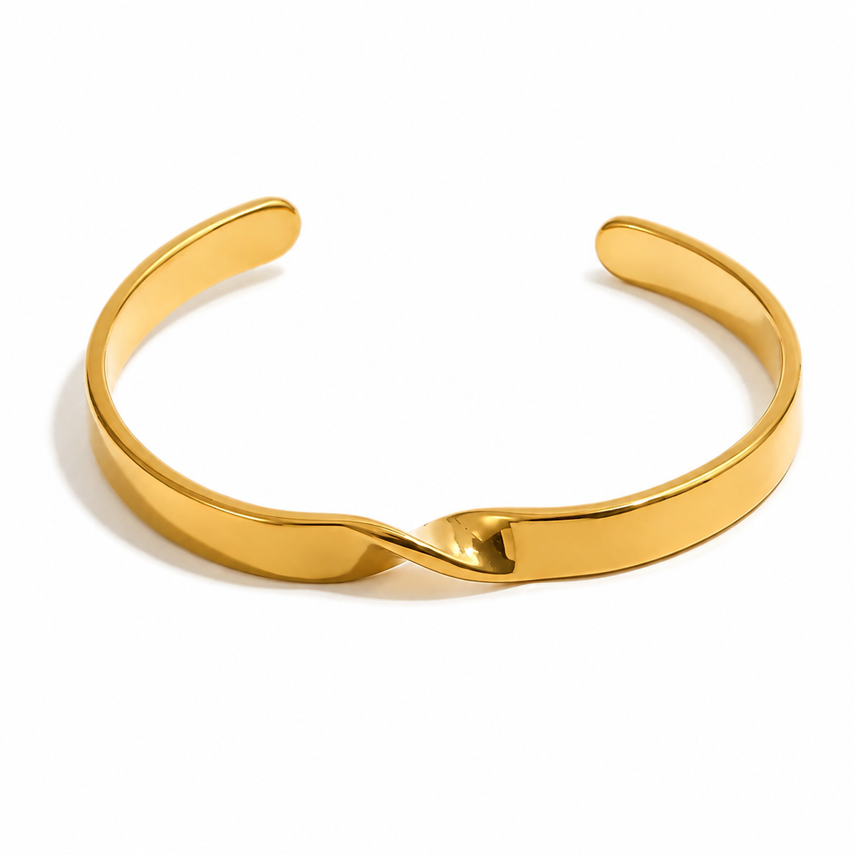 Sabine Twist Cuff Bracelet on a pure white background