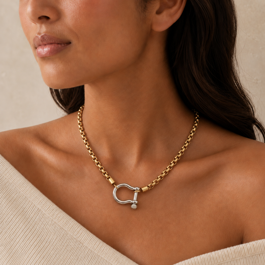 Cassia Shackle Chain Necklace