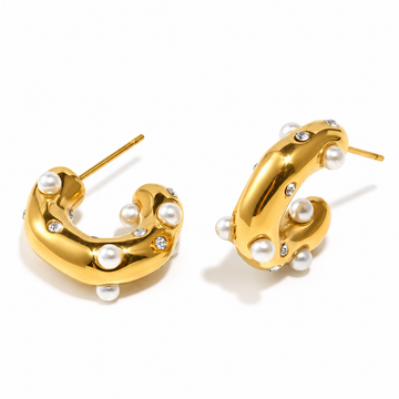 Anna Pearl Scatter Hoops
