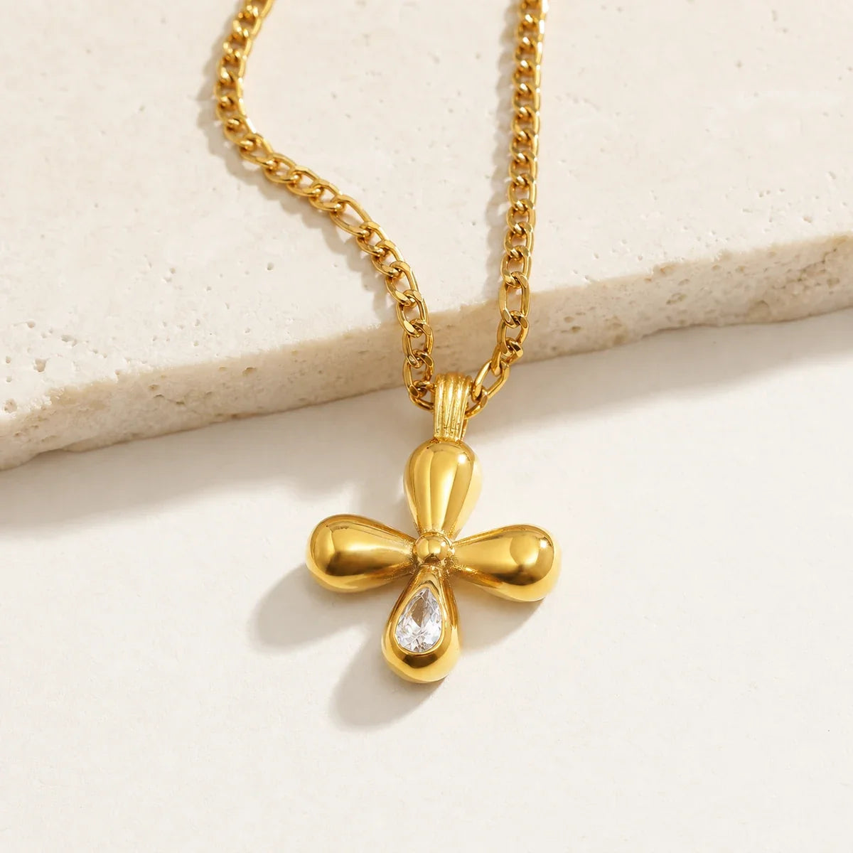 Bow Drop Necklace editorial — TAIA Jewellery