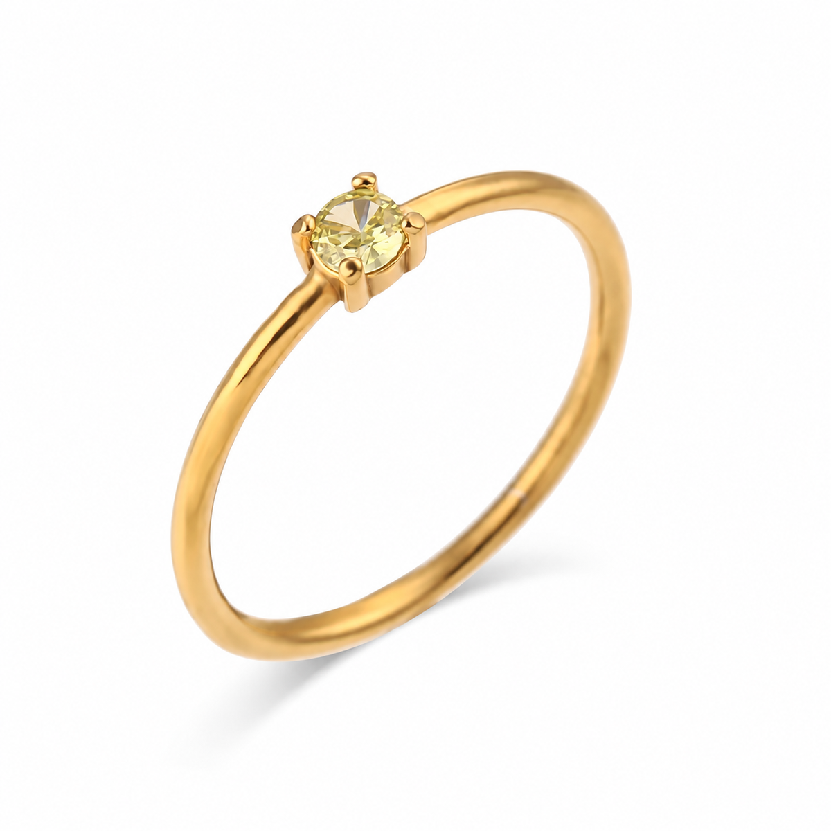 Céline Birthstone Ring — August stone in gold