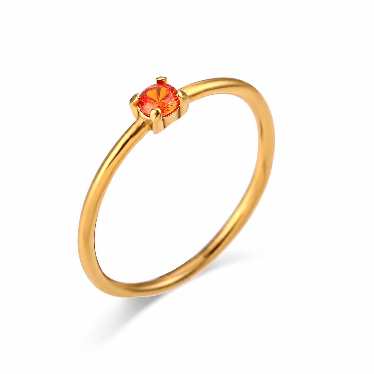 Céline Birthstone Ring — July stone in gold