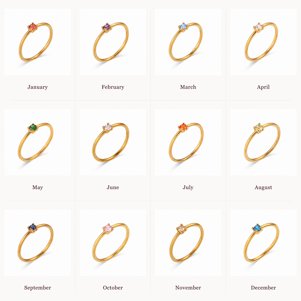 Céline Birthstone Ring