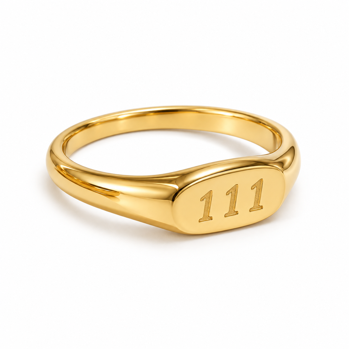 Étoile Angel Number Ring — 111 in gold