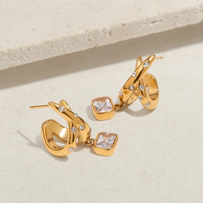 Facet Earrings editorial — TAIA Jewellery