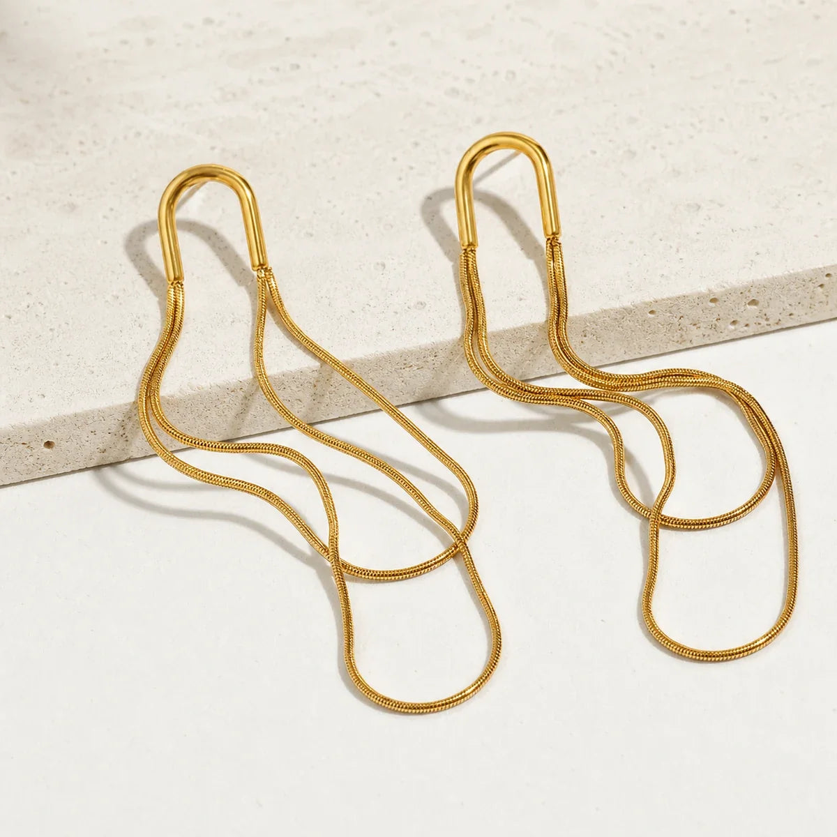 Linea Earrings editorial — TAIA Jewellery