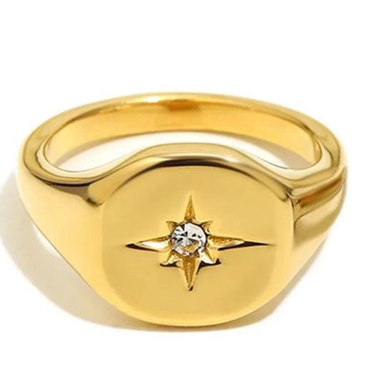 North Star Ring detail — TAIA Jewellery
