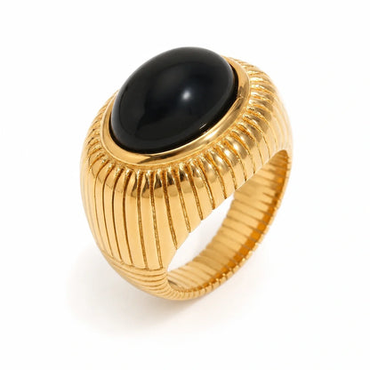 Onyx Column Ring — TAIA Jewellery