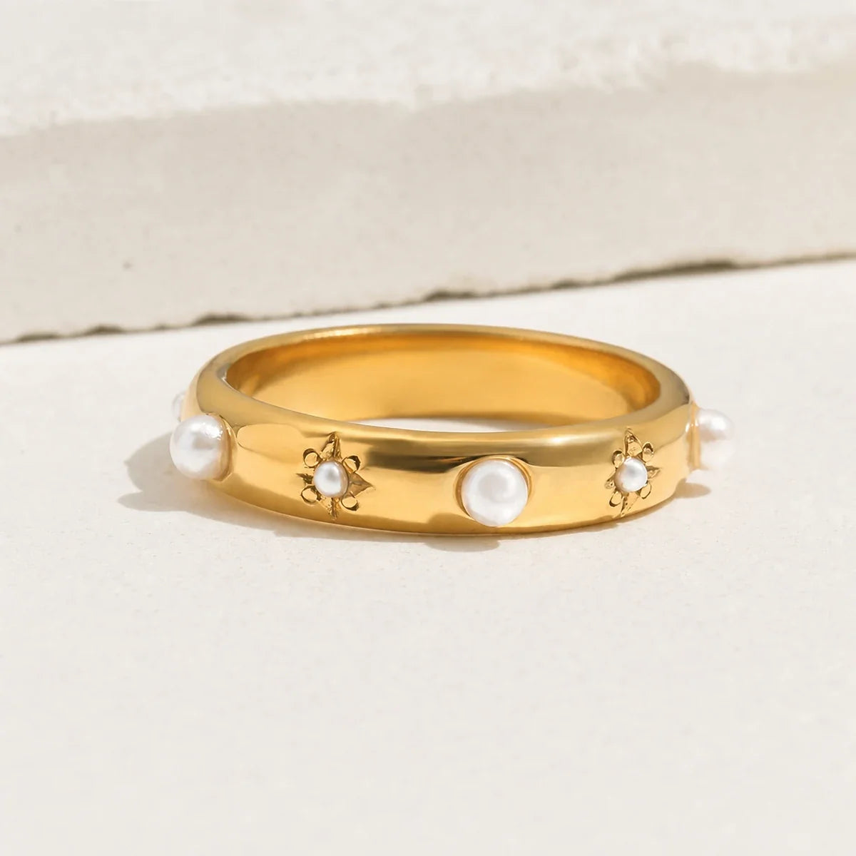 Pearl Star Ring editorial — TAIA Jewellery