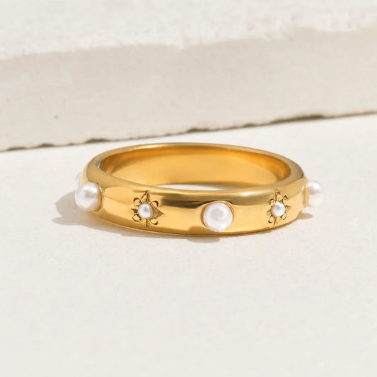 Pearl Star Ring editorial — TAIA Jewellery