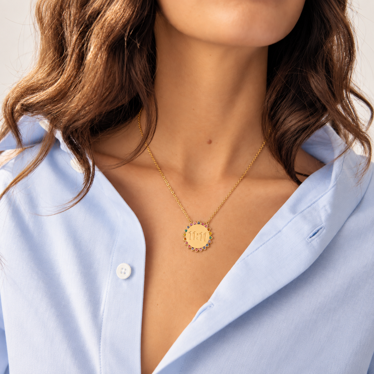 Soleil Angel Number 11:11  Necklace