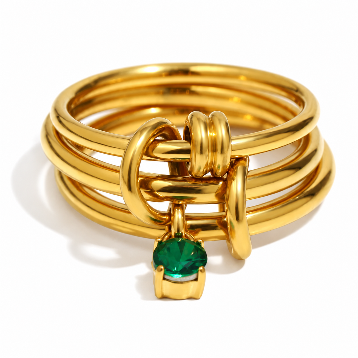 Soline Birthstone Ring — June birthstone on white — TAIA Jewellery