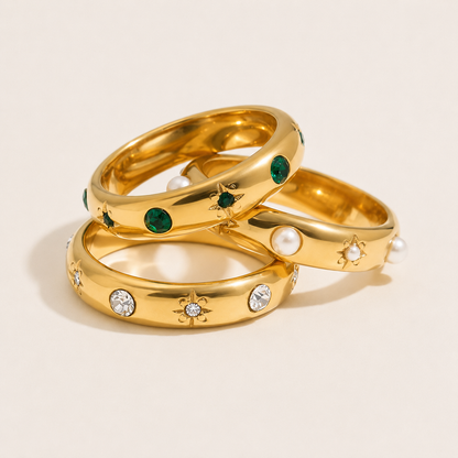Crystal Star Ring