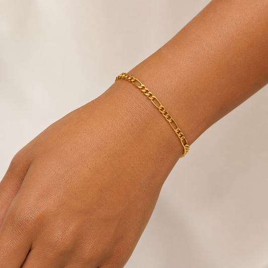 Close-up of the Zuri Figaro Bracelet worn on the wrist